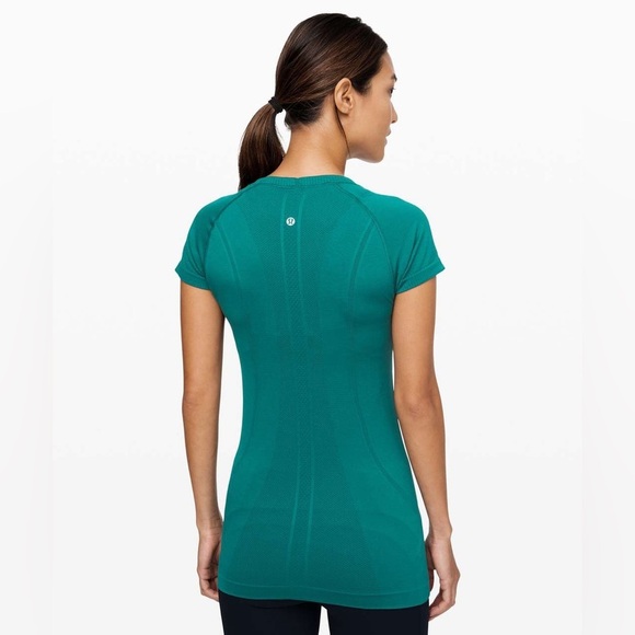 Lululemon | Swiftly Tech Short Sleeve CrewLaguna / Laguna Size 4 Workout Running - Picture 3 of 12